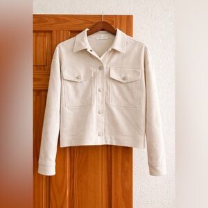 Hippie Rose Cream Jean Jacket